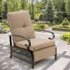 Adjustable Patio Recliner Chair With Removable Cushion