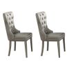 Champagne Tufted Side Chairs (Set of 2)