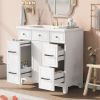 36" Bathroom Vanity Cabinet with Sink Top Combo Set,White,Single Sink,Shaker Cabinet with Soft Closing Door and Drawer