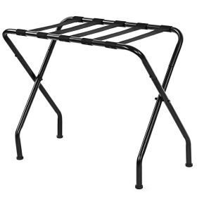 680*400*560MM Portable Metal Luggage Rack Black