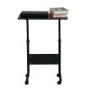 Removable P2 15MM Chipboard & Steel Side Table with Baffle Black