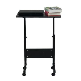 Removable P2 15MM Chipboard & Steel Side Table with Baffle Black