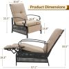 Adjustable Patio Recliner Chair With Removable Cushion