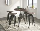 Sparrow - Round Crank Table - Dark Brown