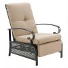 Adjustable Patio Recliner Chair With Removable Cushion