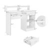 General Style Modern E1 15MM Chipboard Computer Desk White