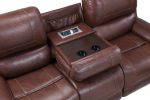 Keily - Manual Reclining Sofa - Dark Brown