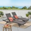 SALEM PE WICKER CHAISE LOUNGE WITH ARM