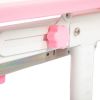 Kids Desks, Height Adjustable Children Desk and Chair Set,Childs School Student Sturdy Table,Bookstand Pink XH