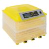 112-Egg Practical Fully Automatic Poultry Incubator Yellow & Transparent