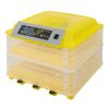 112-Egg Practical Fully Automatic Poultry Incubator Yellow & Transparent