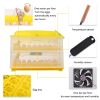 112-Egg Practical Fully Automatic Poultry Incubator Yellow & Transparent