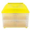 112-Egg Practical Fully Automatic Poultry Incubator Yellow & Transparent