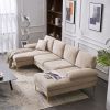 U-Shaped 4-Seat Indoor Modular Sofa Camel