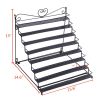 8 Tier Metal Nail Polish Display Organizer Wall Rack Holder