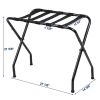 680*400*560MM Portable Metal Luggage Rack Black