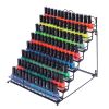 8 Tier Metal Nail Polish Display Organizer Wall Rack Holder