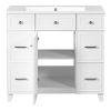 36" Bathroom Vanity Cabinet with Sink Top Combo Set,White,Single Sink,Shaker Cabinet with Soft Closing Door and Drawer