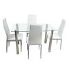 110CM Clear Color Dining Table Set (This product will be split into two packages) (replace 64512970)