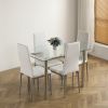 110CM Clear Color Dining Table Set (This product will be split into two packages) (replace 64512970)