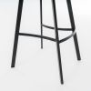 Set of 2 30" Dax Faux Leather Barstool Brown