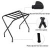 680*400*560MM Portable Metal Luggage Rack Black