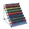 8 Tier Metal Nail Polish Display Organizer Wall Rack Holder