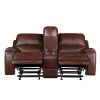 Keily - Manual Reclining Glider Loveseat - Dark Brown