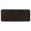 Double Pedestal Base Dark Cherry Finish 1pc Dining Table with Extension Leaf Wooden Furniture 96-inch Table