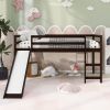 Loft Bed with Slide;  Multifunctional Design;  Twin