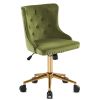 Lift wheel five-star foot backrest pull point teddy velvet  gold feet indoor leisure chair simple Nordic style