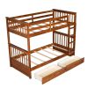 Twin-Over-Twin Bunk Bed with Ladders and Two Storage