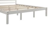 Platform Bed Frame with Headboard ;  Wood Slat Support ;  No Box Spring Needed ; Queen; Espresso