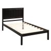 Platform Bed Frame with Headboard , Wood Slat Support , No Box Spring Needed ,Twin