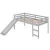 Loft Bed with Slide;  Multifunctional Design;  Twin