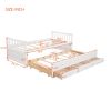 Daybed with Trundle and Drawers;  Twin Size