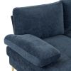 U-Shaped 4-Seat Indoor Modular Sofa Grey-Blue Color