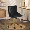 Lift wheel five-star foot backrest pull point teddy velvet  gold feet indoor leisure chair simple Nordic style