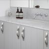 Modern Stainless Steel Kitchen Cabinet Handles Drawer Pulls Brushed Nickel