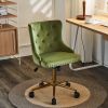 Lift wheel five-star foot backrest pull point teddy velvet  gold feet indoor leisure chair simple Nordic style