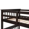 Stairway Twin-Over-Full Bunk Bed with Drawer;  Storage and Guard Rail for Bedroom;  Dorm;  for Adults