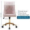 Lift wheel five-star foot backrest pull point teddy velvet  gold feet indoor leisure chair simple Nordic style