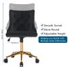 Lift wheel five-star foot backrest pull point teddy velvet  gold feet indoor leisure chair simple Nordic style