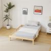 Basic bed frame solid wood color Full 197.2*136*30.5cm wooden bed