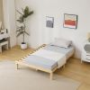 Basic bed frame solid wood color Full 197.2*136*30.5cm wooden bed