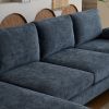 U-Shaped 4-Seat Indoor Modular Sofa Grey-Blue Color