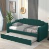 Upholstered Twin Daybed with Trundle