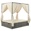 Adjustable Sun Bed With Curtain; High Comfort; With 3 Colors