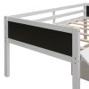 win size Loft Bed Wood Bed with Two Storage Boxes