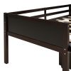 win size Loft Bed Wood Bed with Two Storage Boxes